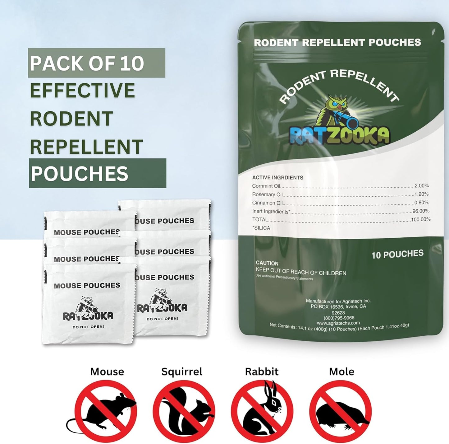 Rodent Repellent 30 Pouches